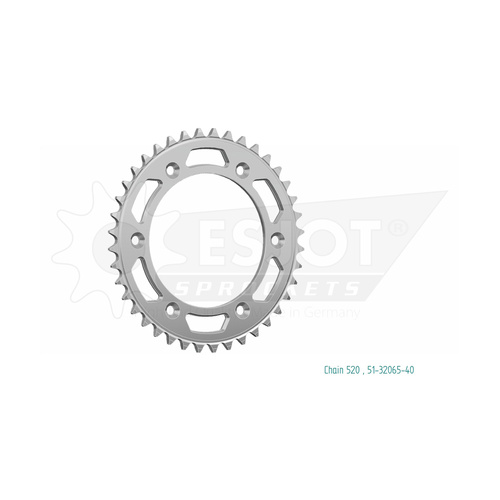 ESJOT 40 Tooth Alloy Rear Sprocket for Husaberg FE 450 2009-2014