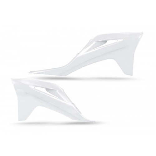 UFO White Radiator Shrouds for GasGas MC-F 250 2021-2023