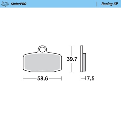 Moto Master Front Left Racing GP Brake Pad for GasGas TXT 250 2012