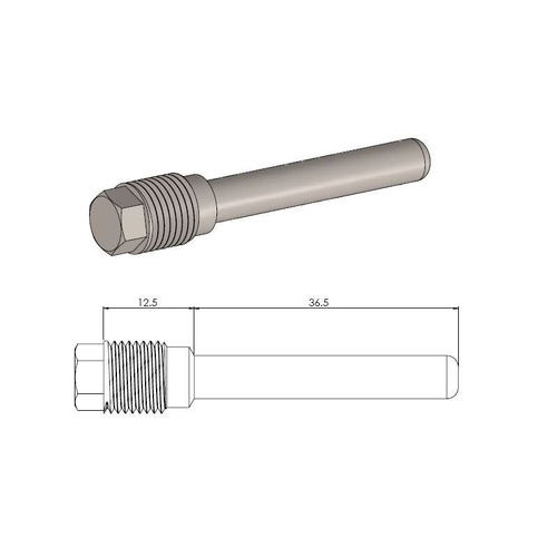 Moto Master Front Brake Pad Pin for Kawasaki KX 500 1992-1996