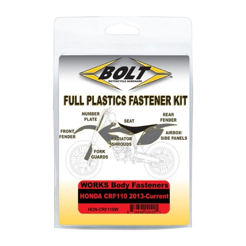 Bolt Body Work Fastener Kit for Honda CRF110F 2012-2025
