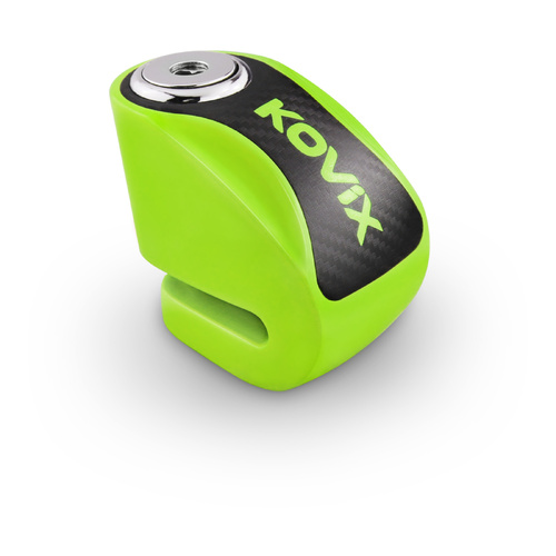Kovix Overlord Disc Lock Fluoro Green with Reminder Cable