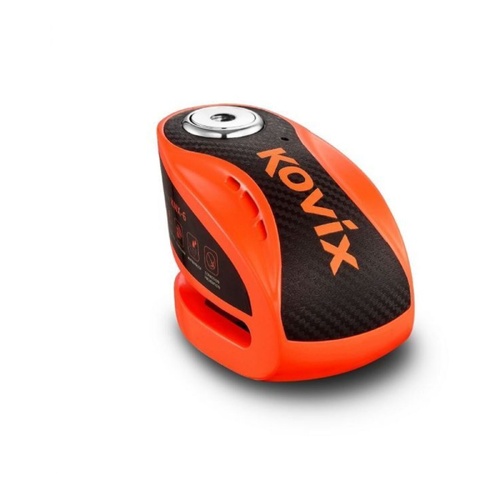 Kovix Alarm Disc Lock Orange with Reminder Cable & Mount
