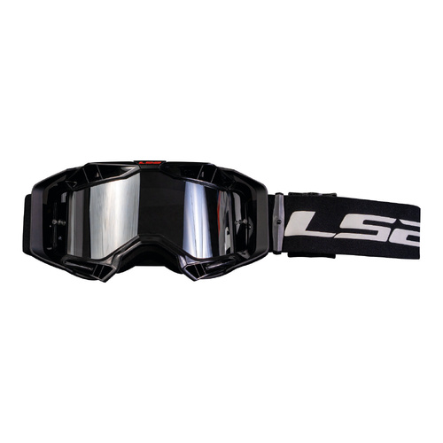 LS2 Black Aura Pro Goggle With Iridium Lens