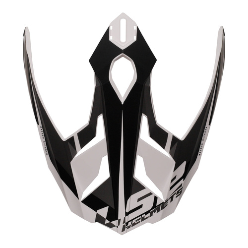 LS2 MX701 Peak Alter Matt Black/White Helmet Peaks