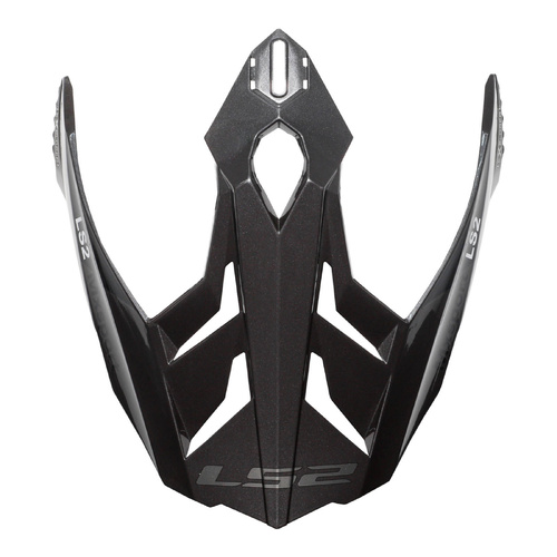 LS2 MX701 Peak Frontier G. Titanium Red Helmet Peaks