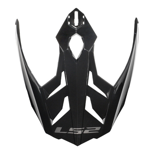 LS2 MX701 Peak Gloss Black Helmet Peaks