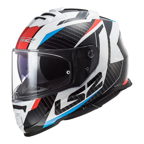 LS2 FF800 Storm II Helmet 3XL Racer White/Blue/Red Road Helmet