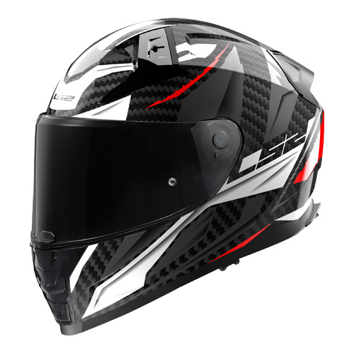 LS2 FF811 Vector IIC (2XL) Savage White/Red/Grey Road Helmet