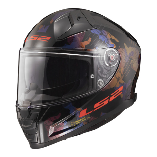 LS2 FF811 Vector II (M) Kamo Black/Blue/Titanium Road Helmet