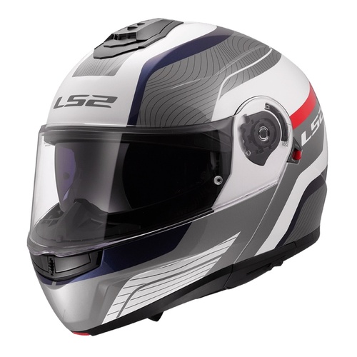 LS2 FF908 Strobe II Monza Helmet White/Blue/Red (XS) Road Helmet