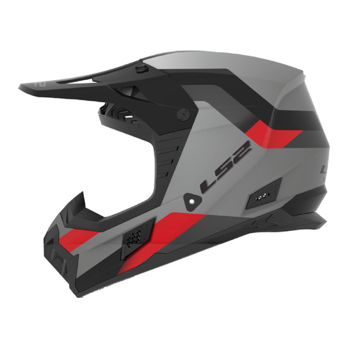 LS2 MX706 COZ Frontier II Helmet Red/Black/Titanium (2XL) Off-Road Helmet