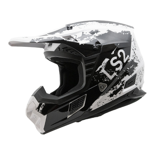 LS2 MX706 COZ (S) Hyde Black/White Off-Road Helmet