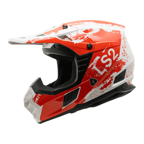 LS2 MX706J COZ (YM) Hyde Red/White Off-Road Helmet