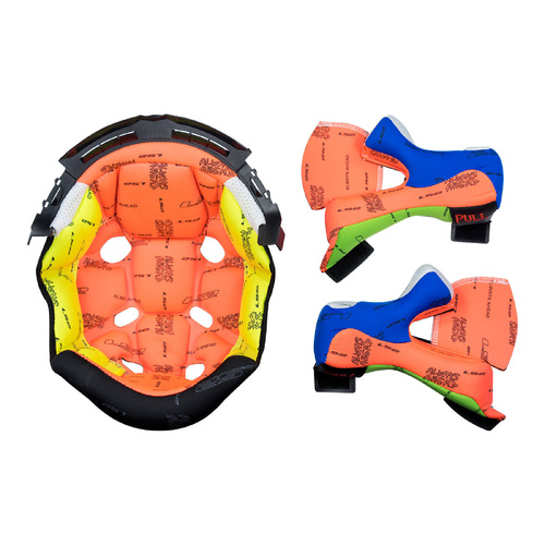 LS2 MX470 Subverter Liner Cheek Pad Set Colourful Cheek Pads SML