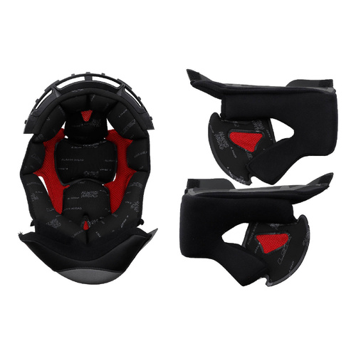 LS2 FF327 Challenger Repl. Liner & Cheek Pad Set Black XL