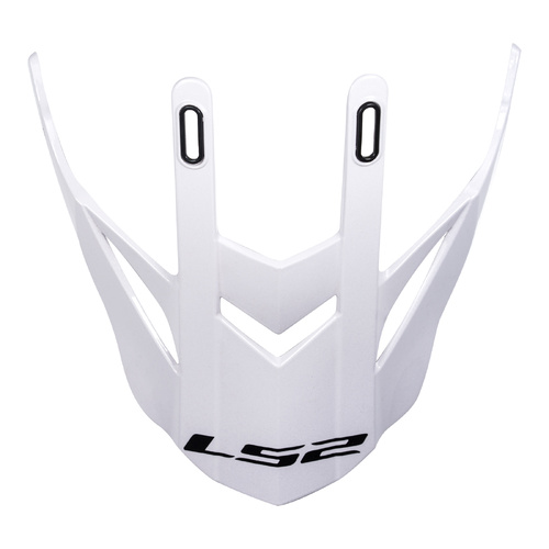 LS2 MX436 Pioneer Peak Gloss White Helmet Peaks