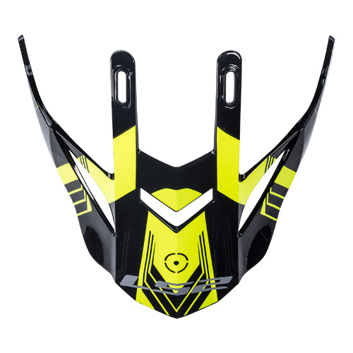 LS2 MX436 Pioneer Peak Trigger Black/Hi-Vis Helmet Peaks