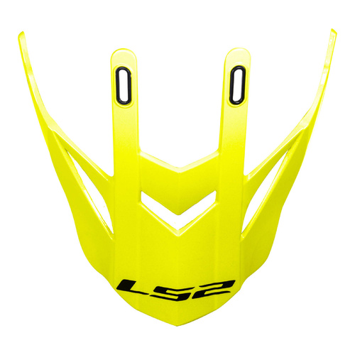 LS2 MX436 Pioneer Peak Solid Hi-Vis Yellow Helmet Peaks