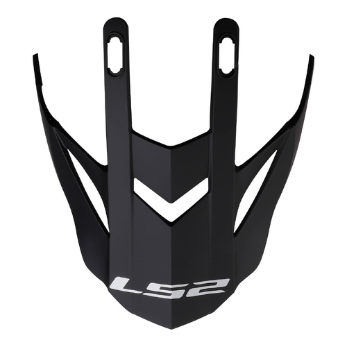 LS2 MX437 Fast Evo Peak Matte Black Helmet Peaks