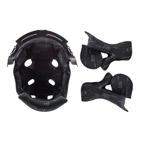 LS2 MX470 Subverter Liner Cheek Pad Set Black (XL)