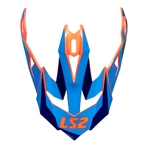 LS2 MX470 Subverter Peak Nimble Blue/Black/Orange Helmet Peaks