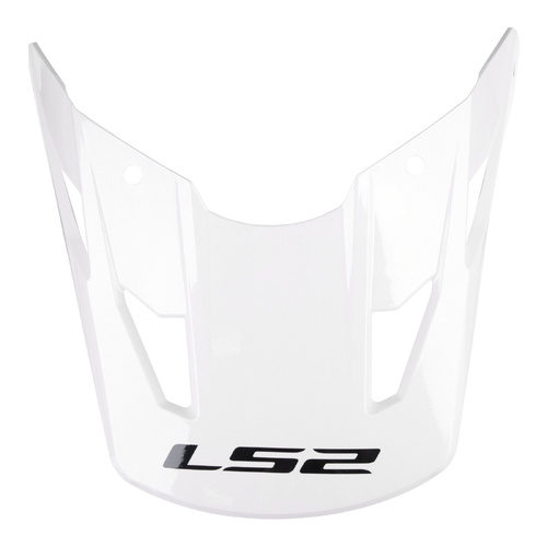 LS2 COZ Peak Solid Pearl White Helmet Peaks