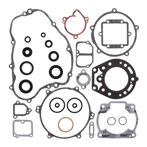 Vertex Complete Gasket Set W/ Oil Seals for Kawasaki KDX220 1997-2005