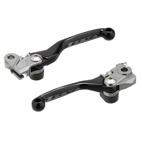 Zeta Black Brake/Clutch Pivot Lever Set for HONDA CRF250R 2007-2025