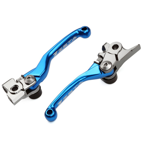 Zeta Light Blue Brake/Clutch Pivot Lever Set for HUSQVARNA FC350 2014-2015