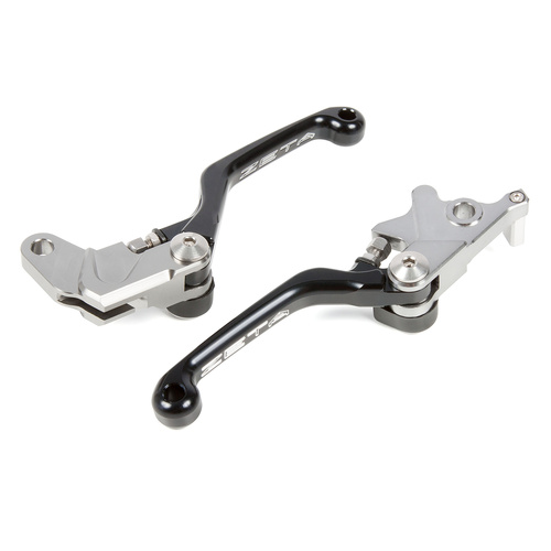 Zeta Black Pivot Lever Set for Suzuki DR200S 2015-2019