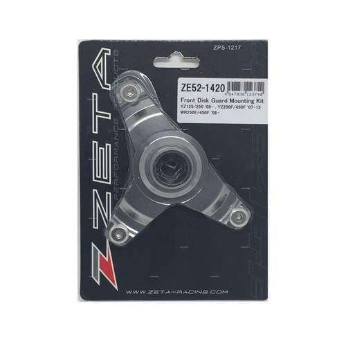 Zeta Front Disc Guard Mount Kit for YAMAHA WR450F 2006-2018