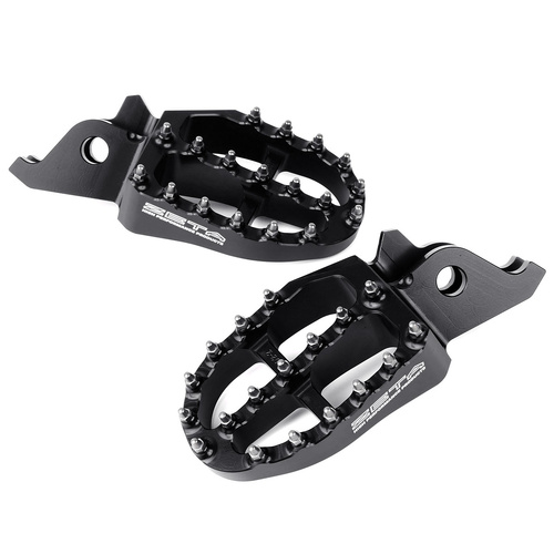 Zeta 57mm Black Alloy Ultrawide Footpegs for HONDA CRF250RALLY(S) (MD47) 2021-2024