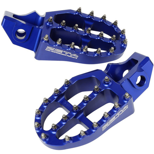 Zeta 57mm Blue Alloy Ultrawide Footpegs for GASGAS EX450F 2021-2023