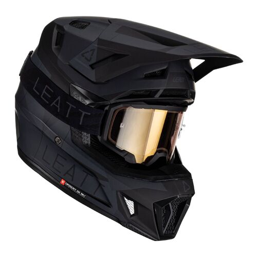Leatt V23 7.5 Stealth Moto Helmet Kit M