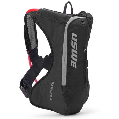 Uswe Ranger 4L Black Moto Hydration Bag W/3L Bladder Size