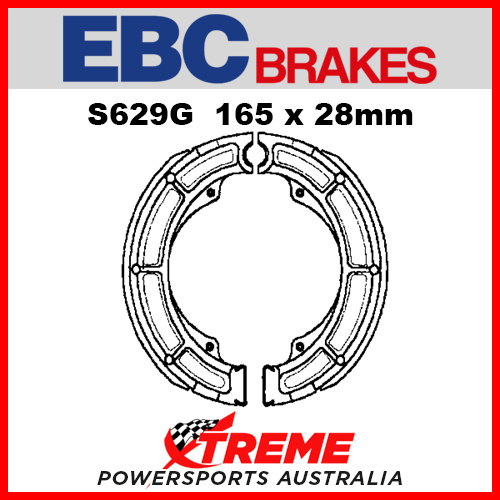 EBC Front Grooved Brake Shoe For Suzuki LT-F 250 1999-2002 S629G