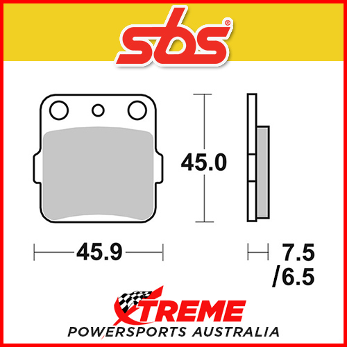 SBS Sintered Rear Brake Pads for Honda TRX 300 EX P/R/S/T/V/W/X/Y 93-08