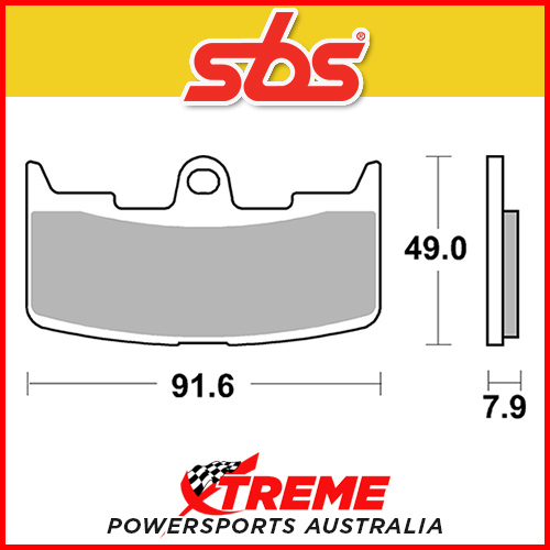 SBS Sintered Front Brake Pads for Buell XB9SX Lightning City X 2005-2009