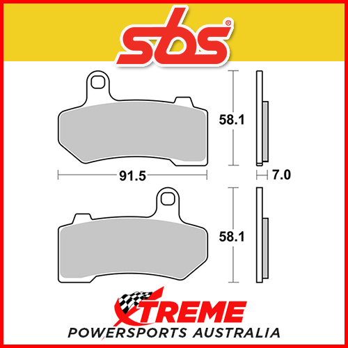 SBS Sintered Rear Brake Pads for Harley Davidson Electra Glide Ultra Ltd 10-13