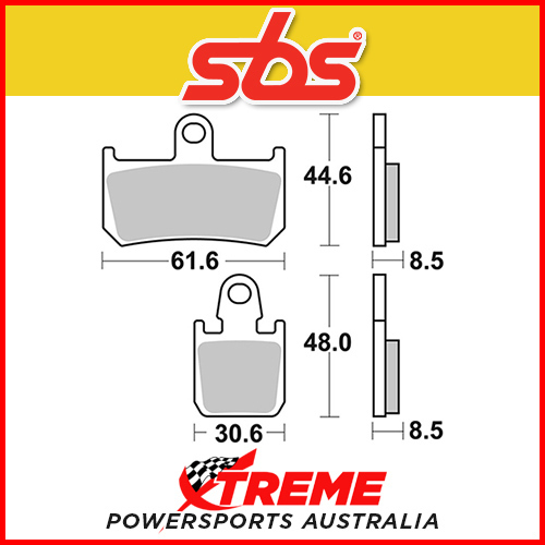 SBS Sinter Front Brake Pads for Yamaha XV 1700 V-Max 09-16