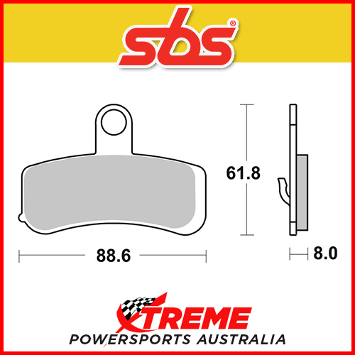 SBS Sintered Front Brake Pads for HD FLSTC Heritage Softail Classic 08-14