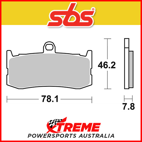 SBS Sintered Front Brake Pads for Triumph Street Triple RX675 2015