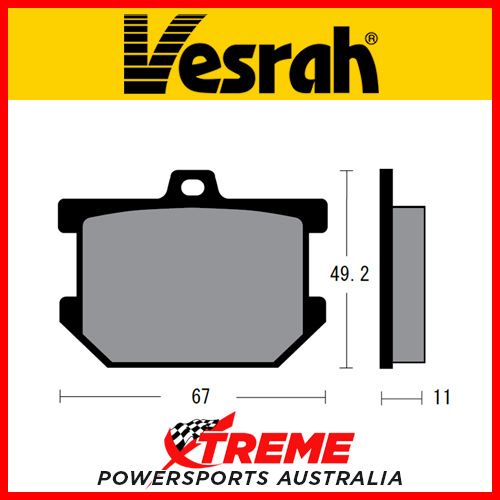 Yamaha XS 400 79 Vesrah Organic Front Brake Pad SD-205