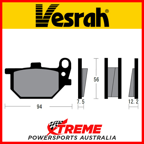 Yamaha XS 750 SE 79-80 Vesrah Organic Front Left Brake Pad SD-216