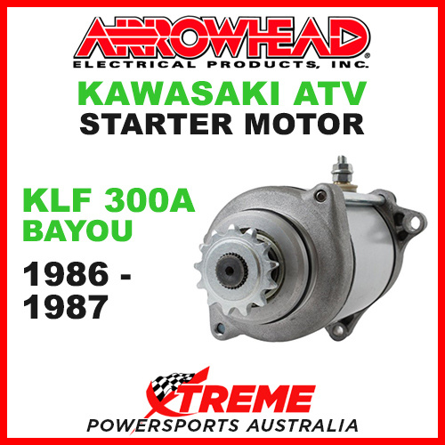 Arrowhead Kawasaki KLF300A Bayou 1986-1987 Starter Motor ATV SMU0054