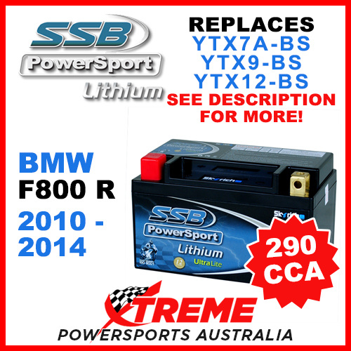 SSB 4-LFP14H-BS BMW F800 R 2010-2014 Lithium Battery