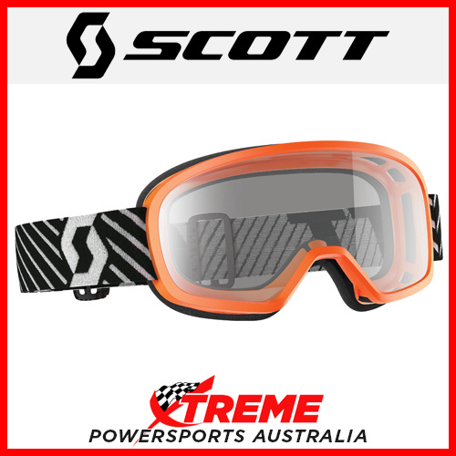 Scott Orange Buzz MX Goggles With Clear Lens Motocross Dirt Bike