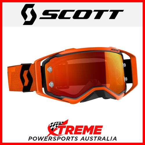 Scott Black/Orange Prospect Goggles With Orange Chrome Lens Motocross Dirt Bike