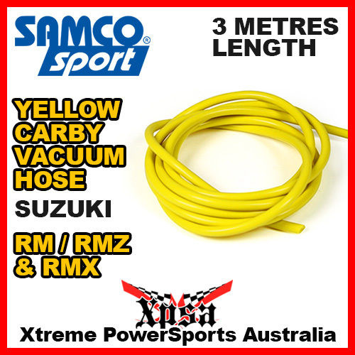 3M SAMCO SILICONE CARBY CARBURETTOR VACUUM HOSE YELLOW For Suzuki RM RMZ Z250 Z450